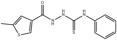 1-[(5-methylthiophene-3-carbonyl)amino]-3-phenylthiourea Struktur