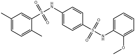 N-[4-[(2-methoxyphenyl)sulfamoyl]phenyl]-2,5-dimethylbenzenesulfonamide Struktur