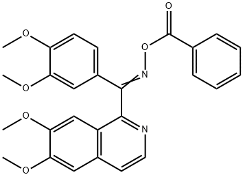 [(E)-[(6,7-dimethoxyisoquinolin-1-yl)-(3,4-dimethoxyphenyl)methylidene]amino] benzoate Struktur