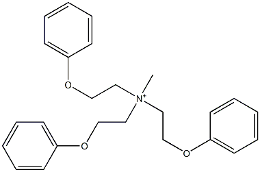 methyl-tris(2-phenoxyethyl)azanium Struktur