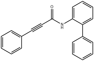 3-phenyl-N-(2-phenylphenyl)prop-2-ynamide Struktur