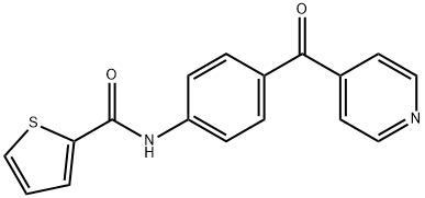 N-[4-(pyridine-4-carbonyl)phenyl]thiophene-2-carboxamide Struktur