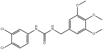 1-(3,4-dichlorophenyl)-3-[(3,4,5-trimethoxyphenyl)methyl]urea Struktur