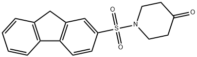 1-(9H-fluoren-2-ylsulfonyl)piperidin-4-one Struktur