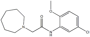 2-(azepan-1-yl)-N-(5-chloro-2-methoxyphenyl)acetamide Struktur