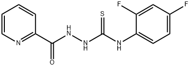 1-(2,4-difluorophenyl)-3-(pyridine-2-carbonylamino)thiourea Struktur