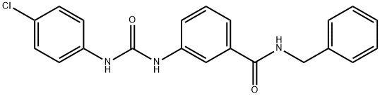 N-benzyl-3-[(4-chlorophenyl)carbamoylamino]benzamide Struktur