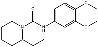 N-(3,4-dimethoxyphenyl)-2-ethylpiperidine-1-carboxamide Struktur