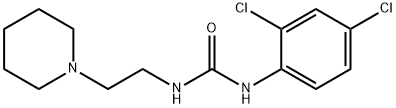 1-(2,4-dichlorophenyl)-3-(2-piperidin-1-ylethyl)urea Struktur