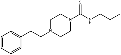 4-(2-phenylethyl)-N-propylpiperazine-1-carbothioamide Struktur