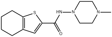 N-(4-methylpiperazin-1-yl)-4,5,6,7-tetrahydro-1-benzothiophene-2-carboxamide Struktur