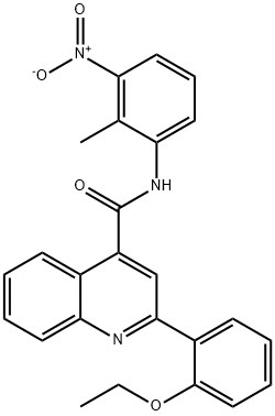 2-(2-ethoxyphenyl)-N-(2-methyl-3-nitrophenyl)quinoline-4-carboxamide Struktur