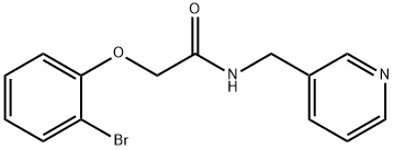 2-(2-bromophenoxy)-N-(pyridin-3-ylmethyl)acetamide Struktur