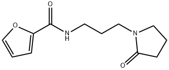 N-[3-(2-oxopyrrolidin-1-yl)propyl]furan-2-carboxamide Struktur