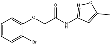 2-(2-bromophenoxy)-N-(5-methyl-1,2-oxazol-3-yl)acetamide Struktur