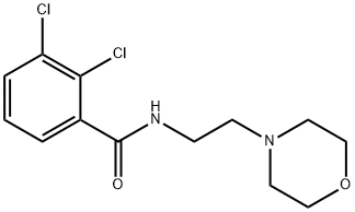 2,3-dichloro-N-(2-morpholin-4-ylethyl)benzamide Struktur