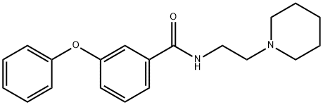 3-phenoxy-N-(2-piperidin-1-ylethyl)benzamide Struktur