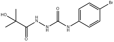 1-(4-bromophenyl)-3-[(2-hydroxy-2-methylpropanoyl)amino]urea Struktur