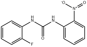 1-(2-fluorophenyl)-3-(2-nitrophenyl)urea Struktur