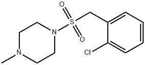 1-[(2-chlorophenyl)methylsulfonyl]-4-methylpiperazine Struktur