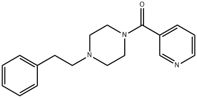 [4-(2-phenylethyl)piperazin-1-yl]-pyridin-3-ylmethanone Struktur