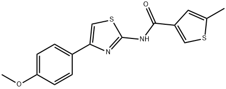 N-[4-(4-methoxyphenyl)-1,3-thiazol-2-yl]-5-methylthiophene-3-carboxamide Struktur