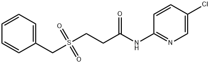 3-benzylsulfonyl-N-(5-chloropyridin-2-yl)propanamide Struktur