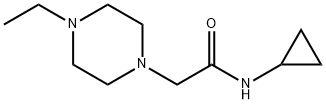 N-cyclopropyl-2-(4-ethylpiperazin-1-yl)acetamide Struktur