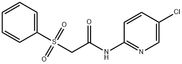 2-(benzenesulfonyl)-N-(5-chloropyridin-2-yl)acetamide Struktur