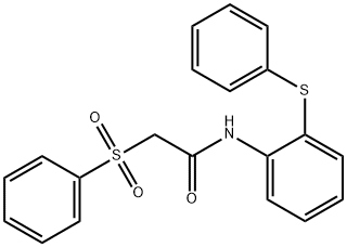 2-(benzenesulfonyl)-N-(2-phenylsulfanylphenyl)acetamide Struktur