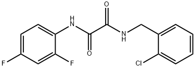 N-[(2-chlorophenyl)methyl]-N'-(2,4-difluorophenyl)oxamide Struktur