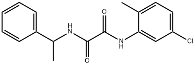 N-(5-chloro-2-methylphenyl)-N'-(1-phenylethyl)oxamide Struktur