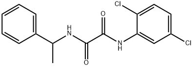 N-(2,5-dichlorophenyl)-N'-(1-phenylethyl)oxamide Struktur