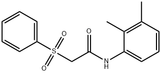 2-(benzenesulfonyl)-N-(2,3-dimethylphenyl)acetamide Struktur