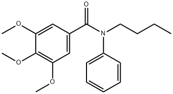 N-butyl-3,4,5-trimethoxy-N-phenylbenzamide Struktur