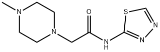 2-(4-methylpiperazin-1-yl)-N-(1,3,4-thiadiazol-2-yl)acetamide Struktur