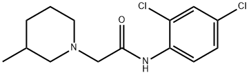 N-(2,4-dichlorophenyl)-2-(3-methylpiperidin-1-yl)acetamide Struktur