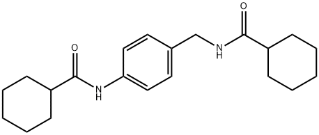 N-[[4-(cyclohexanecarbonylamino)phenyl]methyl]cyclohexanecarboxamide Struktur