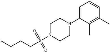 1-butylsulfonyl-4-(2,3-dimethylphenyl)piperazine Struktur