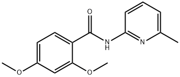 2,4-dimethoxy-N-(6-methylpyridin-2-yl)benzamide Struktur