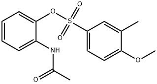 (2-acetamidophenyl) 4-methoxy-3-methylbenzenesulfonate Struktur