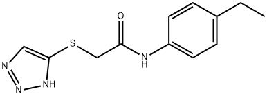 N-(4-ethylphenyl)-2-(2H-triazol-4-ylsulfanyl)acetamide Struktur