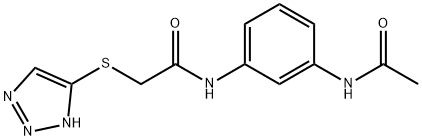 N-(3-acetamidophenyl)-2-(2H-triazol-4-ylsulfanyl)acetamide Struktur