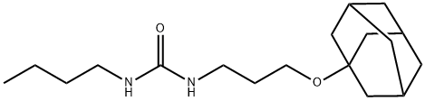 1-[3-(1-adamantyloxy)propyl]-3-butylurea Struktur