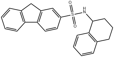 N-(1,2,3,4-tetrahydronaphthalen-1-yl)-9H-fluorene-2-sulfonamide Struktur