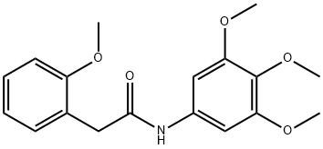 2-(2-methoxyphenyl)-N-(3,4,5-trimethoxyphenyl)acetamide Struktur