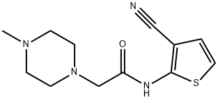 N-(3-cyanothiophen-2-yl)-2-(4-methylpiperazin-1-yl)acetamide Struktur