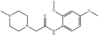 N-(2,4-dimethoxyphenyl)-2-(4-methylpiperazin-1-yl)acetamide Struktur