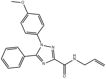 1-(4-methoxyphenyl)-5-phenyl-N-prop-2-enyl-1,2,4-triazole-3-carboxamide Struktur