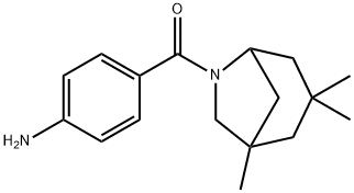 (4-aminophenyl)-(3,3,5-trimethyl-7-azabicyclo[3.2.1]octan-7-yl)methanone Struktur